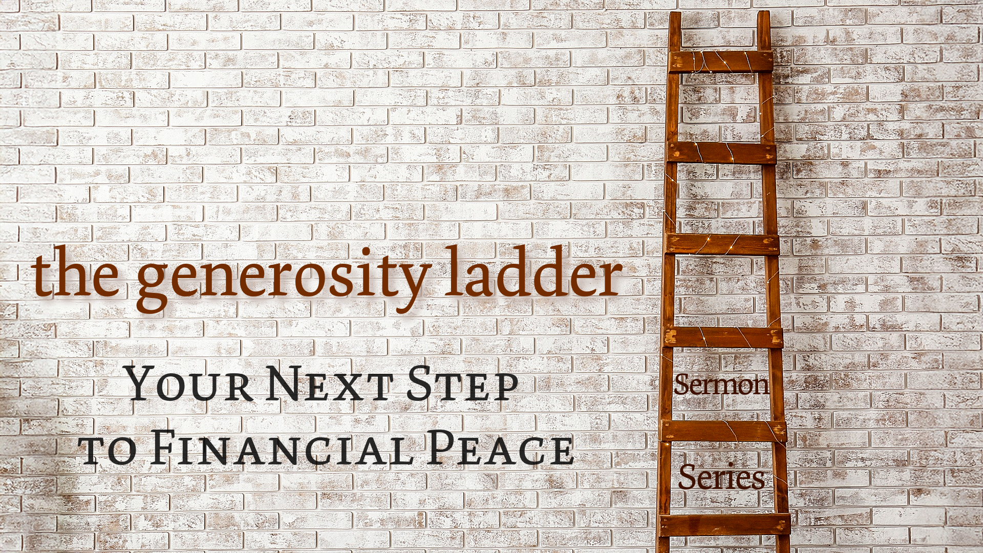 Generosity Ladder Announcement Slide